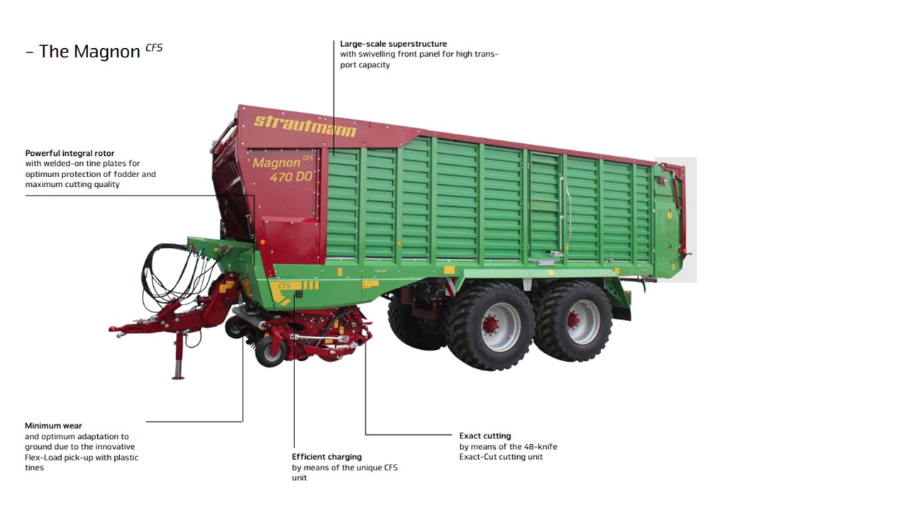 trautmann Magnon CFS Silage Forage Wagon – zero grazer - Silage Harvester